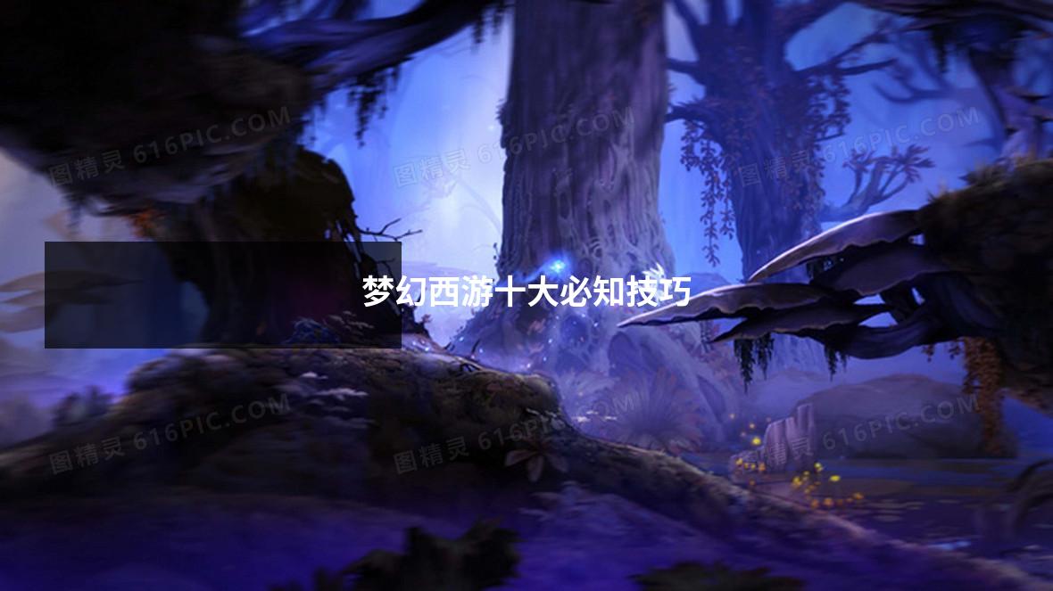 梦幻西游十大必知技巧